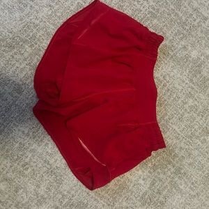 Red 2.5 inch hotty hot shorts
